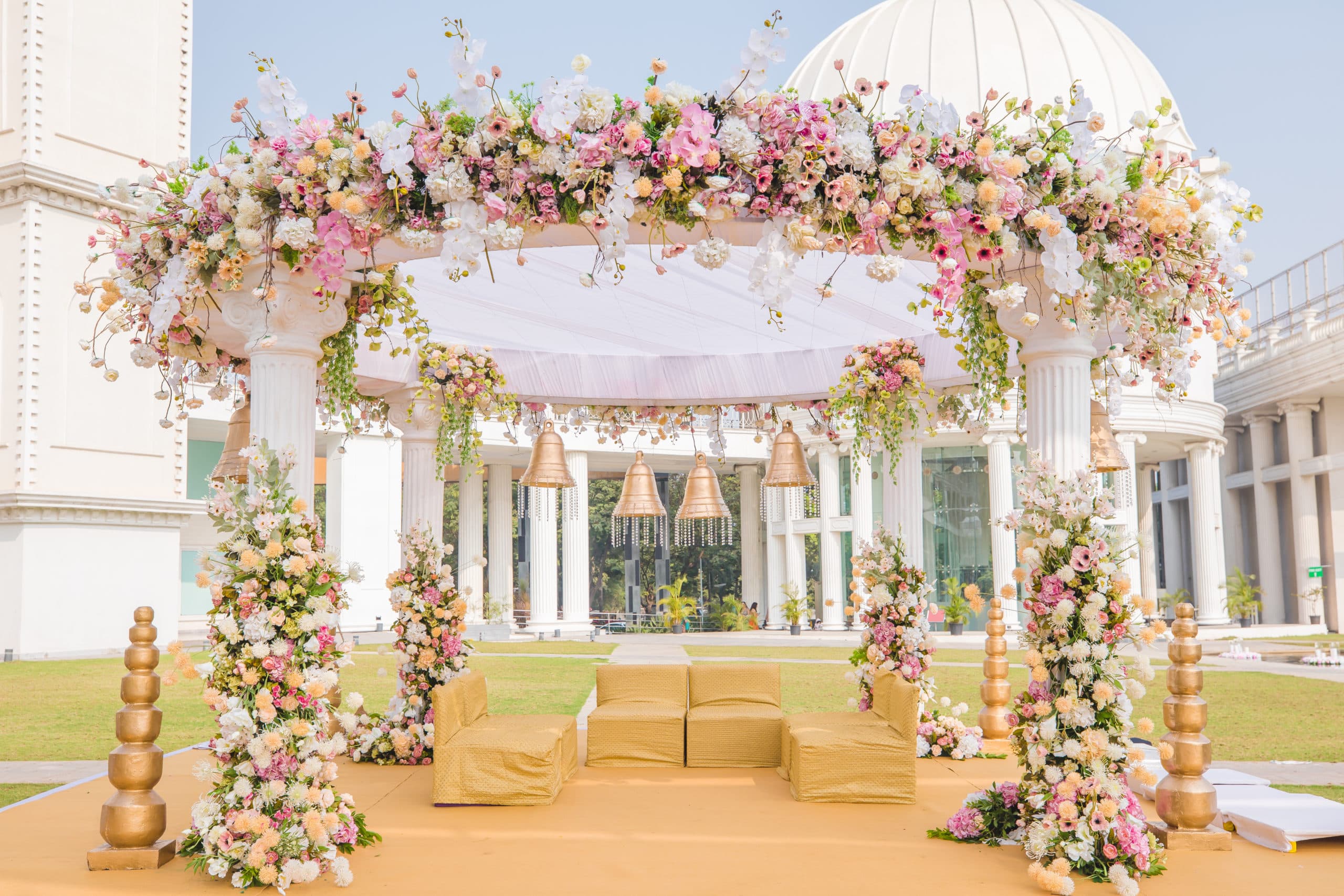 Floral mandap design